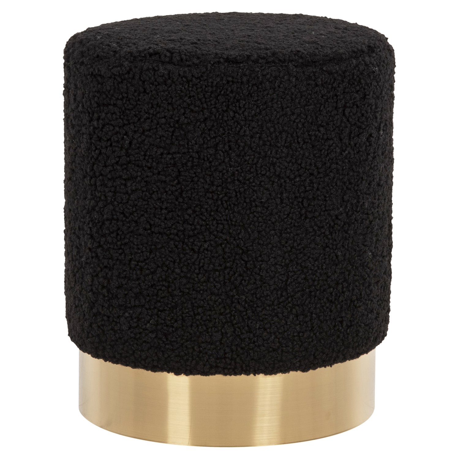 ΣΚΑΜΠΟ FB98408.24 ΜΠΟΥΚΛΕ ΥΦΑΣΜΑ ΜΑΥΡΟ ΜΕ ΧΡΥΣΗ ΒΑΣΗ Φ35x42Υ εκ. - Image 3