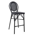 ΣΚΑΜΠΟ ΑΛΟΥΜΙΝΙΟΥ FB95060 BAMBOO LOOK ΜΑΥΡΟ ΜΕ TEXTLINE 44x52x115Υεκ.