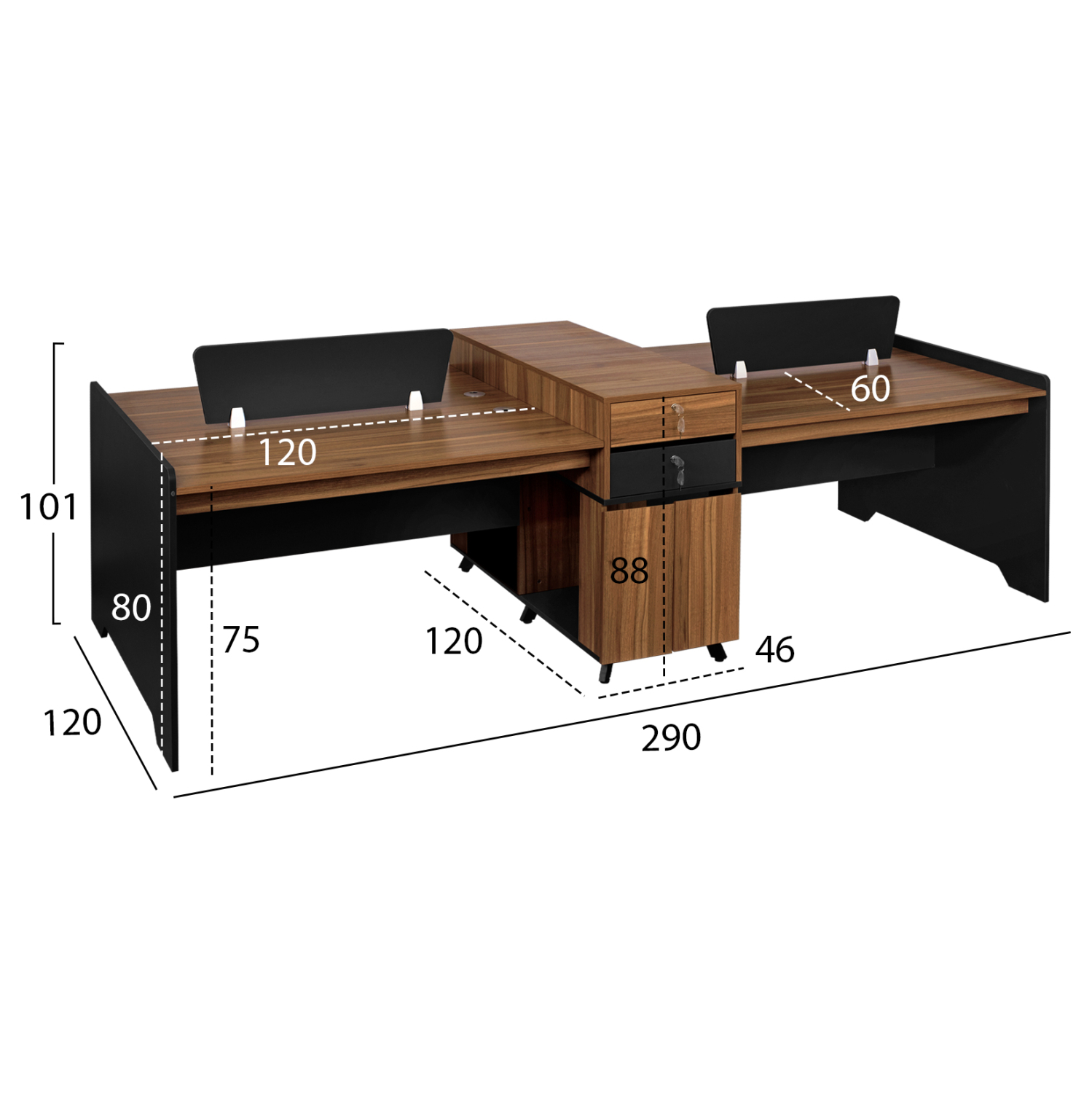 ΣΤΑΘΜΟΣ ΕΡΓΑΣΙΑΣ ΕΠΑΓΓΕΛΜΑΤΙΚΟΣ 4 ΑΤΟΜΩΝ FB92349 290X120X101Υ εκ. - Image 2