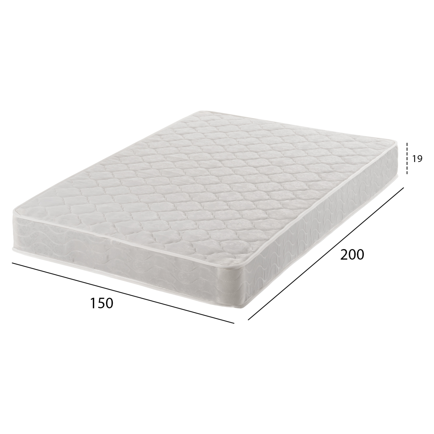 ΣΤΡΩΜΑ CONTINUOUS SPRING ΔΙΠΛΗΣ ΟΨΗΣ HM669.05 150x200 εκ. - Image 2