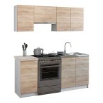 ΣΥΝΘΕΣΗ ΚΟΥΖΙΝΑΣ ΜΕΛΑΜΙΝΗ SONAMA-ΛΕΥΚΟ FB92441 180x29