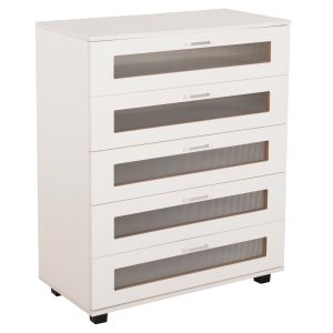 ΣΥΡΤΑΡΙΕΡΑ ΜΕΛΑΜΙΝΗΣ FB99881.03 5 ΣΥΡΤΑΡΙΑ-ΛΕΥΚΟ ΧΡΩΜΑ 80Χ40Χ100Υεκ