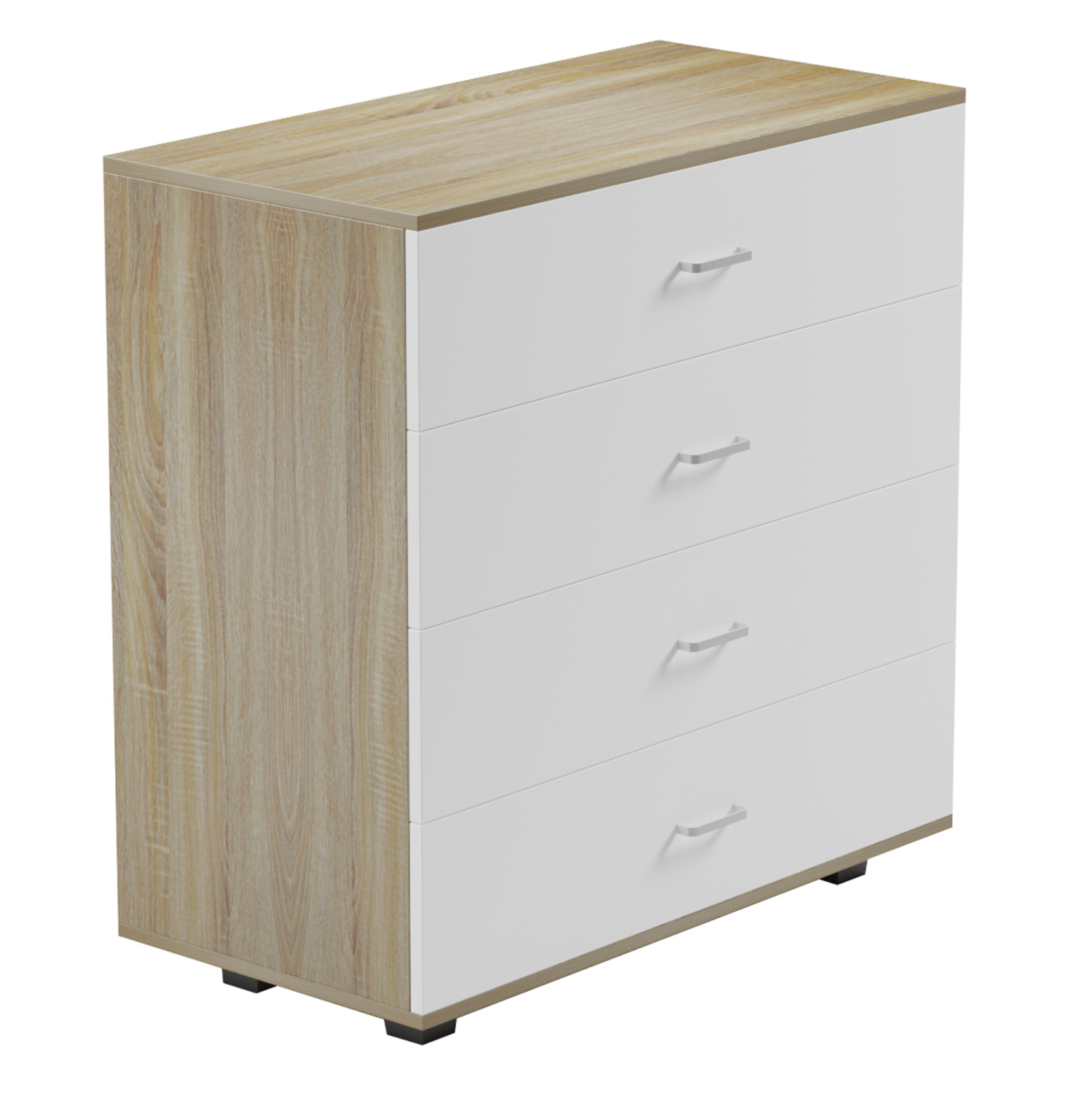 ΣΥΡΤΑΡΙΕΡΑ ΜΕΛΑΜΙΝΗΣ ME 4 ΣΥΡΤΑΡΙΑ SONAMA-ΛΕΥΚΟ FB98996.04 80x40x83Yεκ. - Image 4