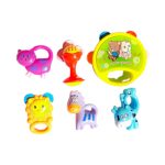 Σετ βρεφικές κουδουνίστρες & μασητικά - 2844 - 7pcs - 917402