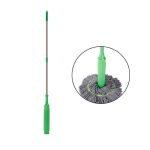 <p data-start="78" data-end="376">Σφουγγαρίστρα δαπέδου με πρακτικό ενσωματωμένο μηχανισμό στραγγίσματος για εύκολο και γρήγορο καθάρισμα χωρίς κόπο. Το πράσινο τμήμα της λαβής ανεβοκατεβαίνει και ενεργοποιεί το σύστημα στύψιμου