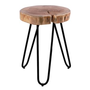 ΤΡΑΠΕΖΑΚΙ ΣΑΛΟΝΙΟΥ FB98208.11 ΑΠΟ ΜΑΣΙΦ ΚΟΡΜΟ ΑΚΑΚΙΑΣ 35X35X46Υ