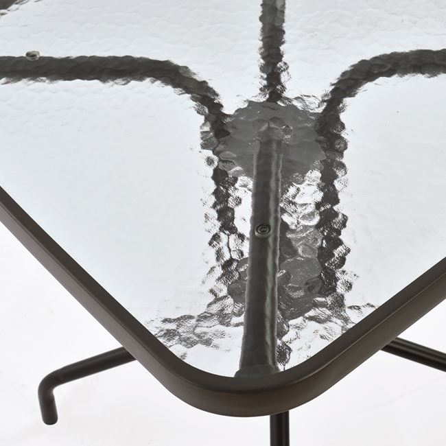 ΤΡΑΠΕΖΙ FIGO 60Χ60Χ72Υεκ. ΜΕΤΑΛΛΙΚΟ ΚΑΦΕ ΜΕ ΓΥΑΛΙΝΗ ΕΠΙΦΑΝΕΙΑ FB5035.02 - Image 4