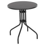 ΤΡΑΠΕΖΙ ΕΞ.ΧΩΡΟΥ ΣΤΡΟΓΓΥΛΟ FB95973.01 ΜΕΤΑΛΛΙΚΟ ΓΚΡΙ Φ60x70Υεκ.