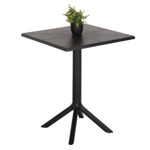 ΤΡΑΠΕΖΙ ΠΟΛΥΠΡΟΠΥΛΕΝΙΟΥ ΤΕΤΡΑΓΩΝO FB96125.12 ΜΑΥΡΟ 60