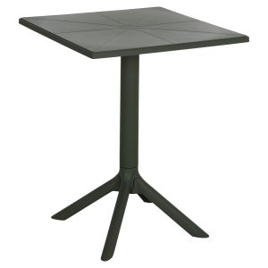 ΤΡΑΠΕΖΙ ΠΟΛΥΠΡΟΠΥΛΕΝΙΟΥ ΤΕΤΡΑΓΩΝΟ FB96125.15 DARK OLIVE 60x60x75Υεκ.