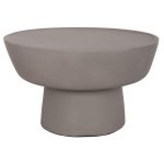 ΤΡΑΠΕΖΙ ΣΑΛΟΝΙΟΥ FB918155.03 FIBER CEMENT ΣΕ ΓΚΡΙ--Φ60x36Υεκ.