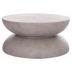 ΤΡΑΠΕΖΙ ΣΑΛΟΝΙΟΥ FB918158.03 FIBER CEMENT ΣΕ ΓΚΡΙ--Φ92x44.5Υεκ