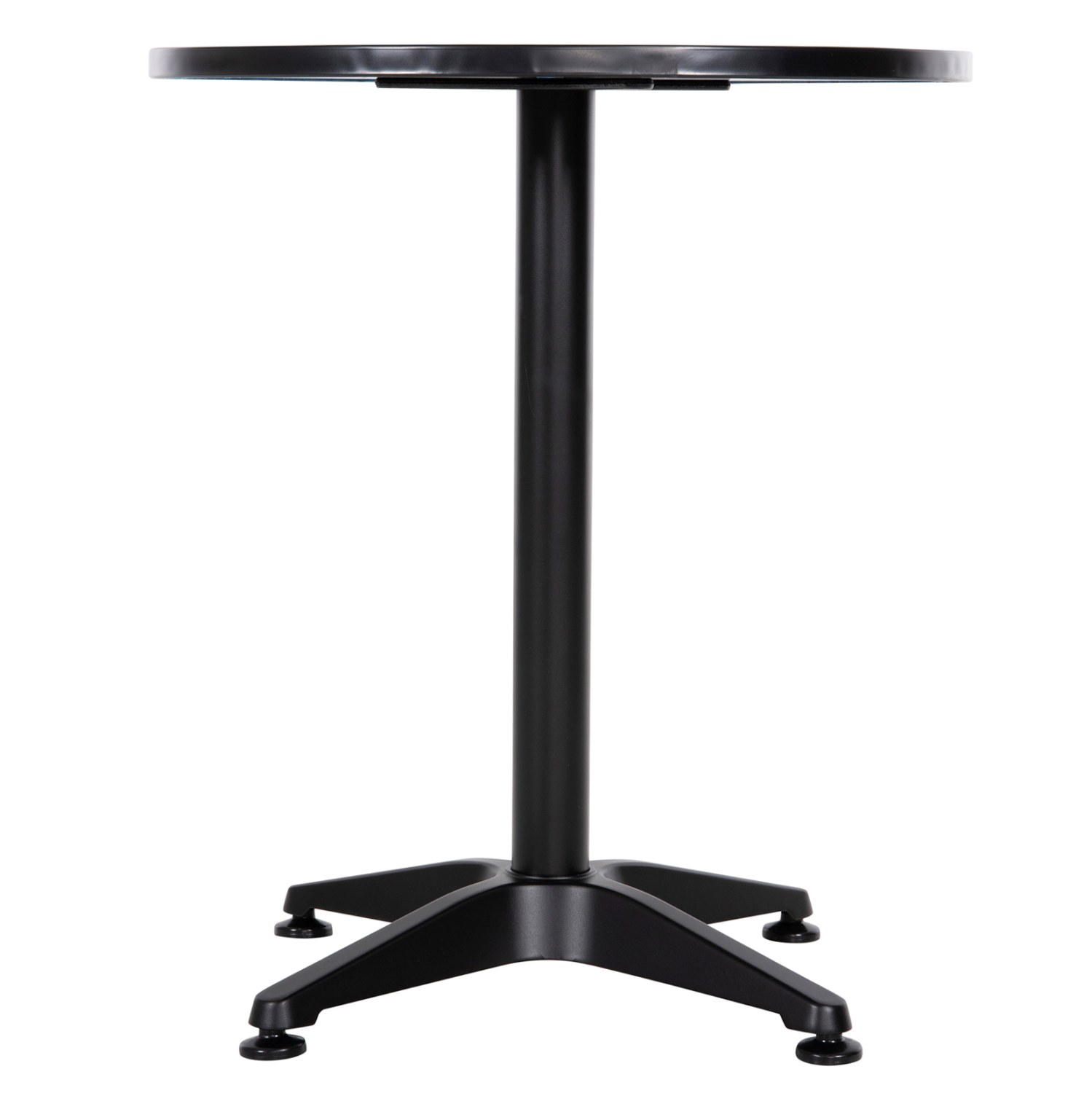 ΤΡΑΠΕΖΙ ΣΤΡΟΓΓΥΛΟ FB95974.01 ΑΛΟΥΜΙΝΙΟ ΜΑΥΡΟ Φ60x70Υεκ. - Image 3