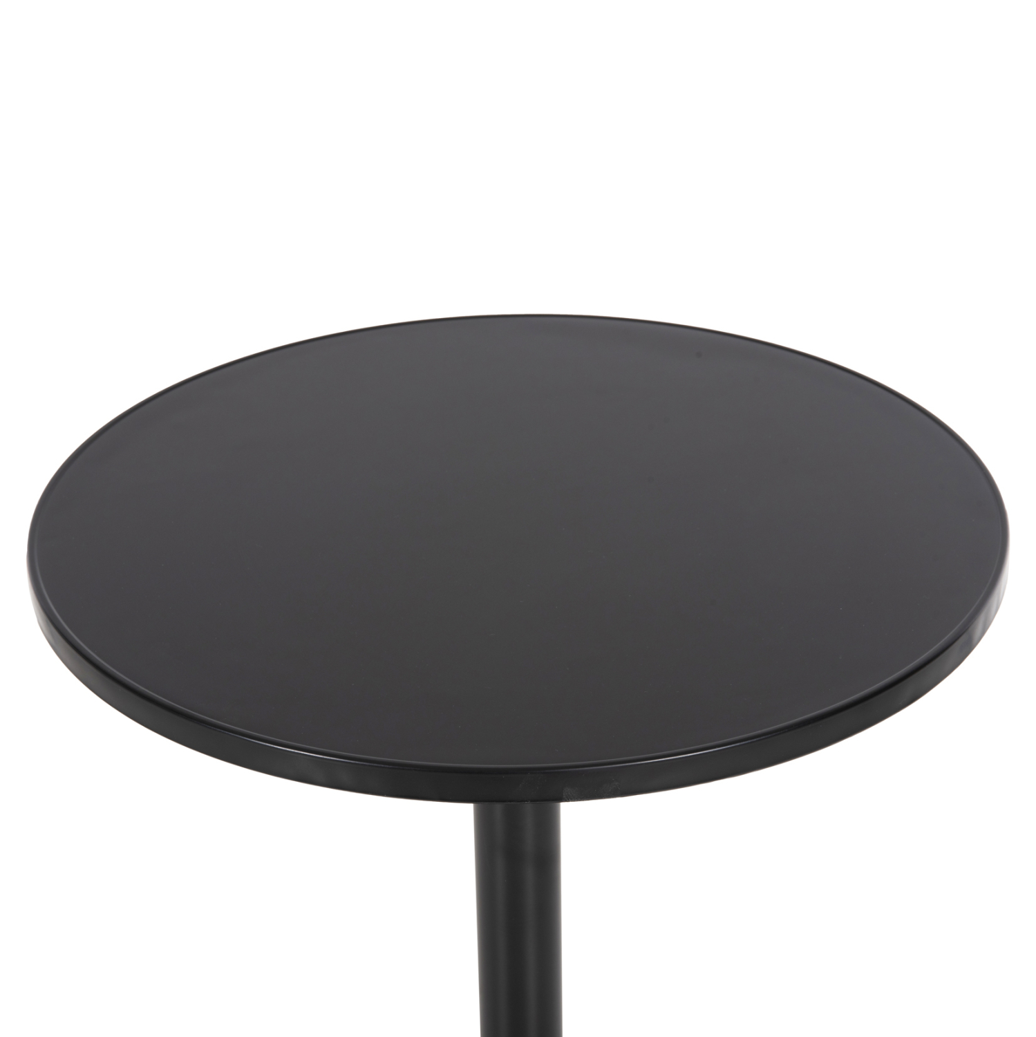 ΤΡΑΠΕΖΙ ΣΤΡΟΓΓΥΛΟ FB95974.01 ΑΛΟΥΜΙΝΙΟ ΜΑΥΡΟ Φ60x70Υεκ. - Image 4