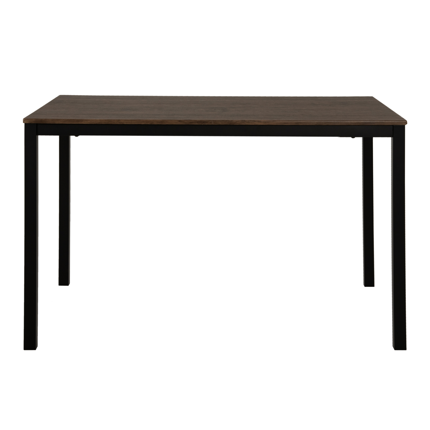 ΤΡΑΠΕΖΙ ΤΡΑΠΕΖΑΡΙΑΣ FB99532 MDF ΚΑΡΥΔΙ-ΜΑΥΡΟ ΜΕΤΑΛΛΟ 120X80Χ75Yεκ. - Image 3