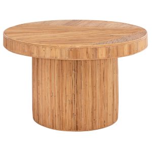 ΤΡΑΠΕΖΙ ΤΡΑΠΕΖΑΡΙΑΣ FB99884 ΦΥΣΙΚΟ RATTAN ΣΕ ΦΥΣΙΚΟ ΧΡΩΜΑ Φ120x76Υεκ.