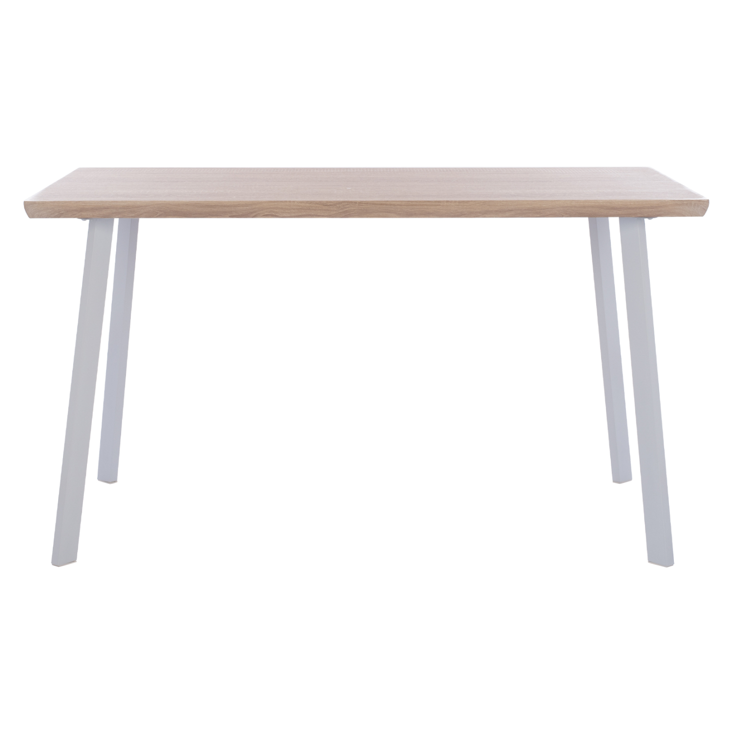 ΤΡΑΠΕΖΙ ΤΡΑΠΕΖΑΡΙΑΣ OFIRA 140X80 SONAMA ΜΕ ΛΕΥΚΑ ΠΟΔΙΑ FB98374.02 - Image 3