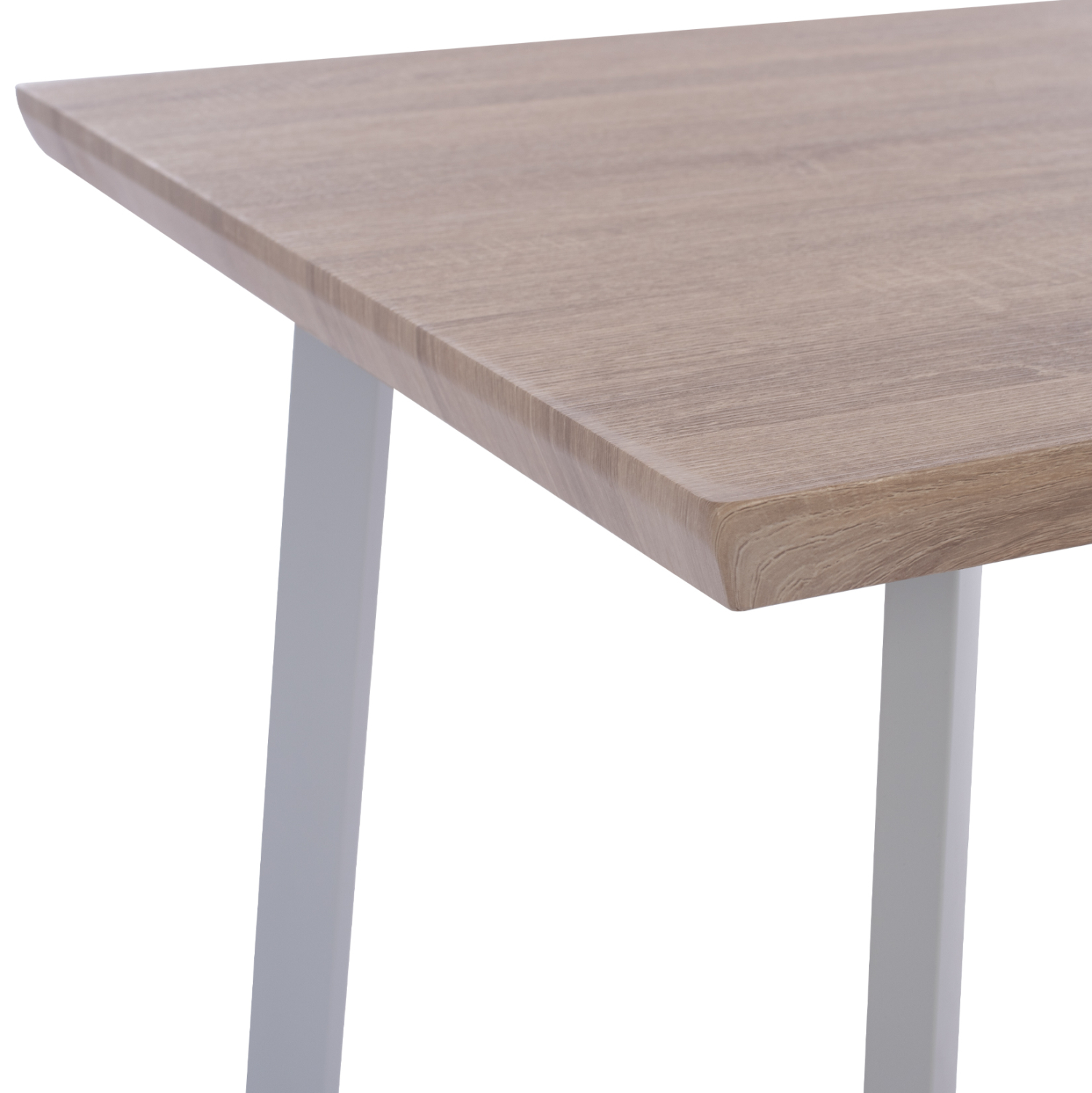 ΤΡΑΠΕΖΙ ΤΡΑΠΕΖΑΡΙΑΣ OFIRA 140X80 SONAMA ΜΕ ΛΕΥΚΑ ΠΟΔΙΑ FB98374.02 - Image 4