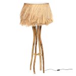 ΦΩΤΙΣΤΙΚΟ ΔΑΠΕΔΟΥ ΜΕ ΞΥΛΟ ΤΕΑΚ ΚΑΙ ΙΝΕΣ ΑΜΠΑΚΑ ΣΕ ΦΥΣΙΚΟ ΧΡΩΜΑ 50x50x160Yεκ.FB97758