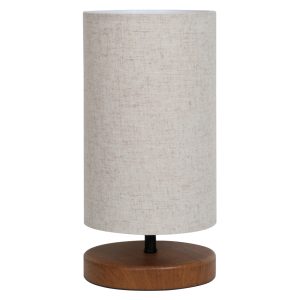 ΦΩΤΙΣΤΙΚΟ ΕΠΙΤΡΑΠΕΖΙΟ ΞΥΛΙΝΟ ΜΕ WICKER ΠΛΕΞΗ ΚΑΦΕ ΜΕ ΕΚΡΟΥ FB97596.02 15x30εκ.