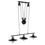 ΦΩΤΙΣΤΙΚΟ ΟΡΟΦΗΣ 3-ΦΩΤΟ FB94120 ΜΕΤΑΛΛΟ ΣΕ ΜΑΥΡΟ ΧΡΩΜΑ 91x91x95