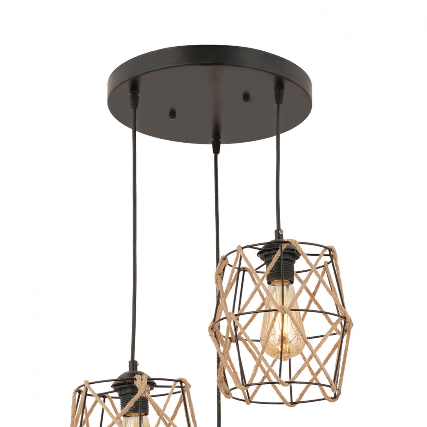 ΦΩΤΙΣΤΙΚΟ ΟΡΟΦΗΣ 3ΦΩΤΟ ΜΕΤΑΛΛΙΚΟ ΜΑΥΡΟ FB97430.01 40x90 εκ. - Image 3