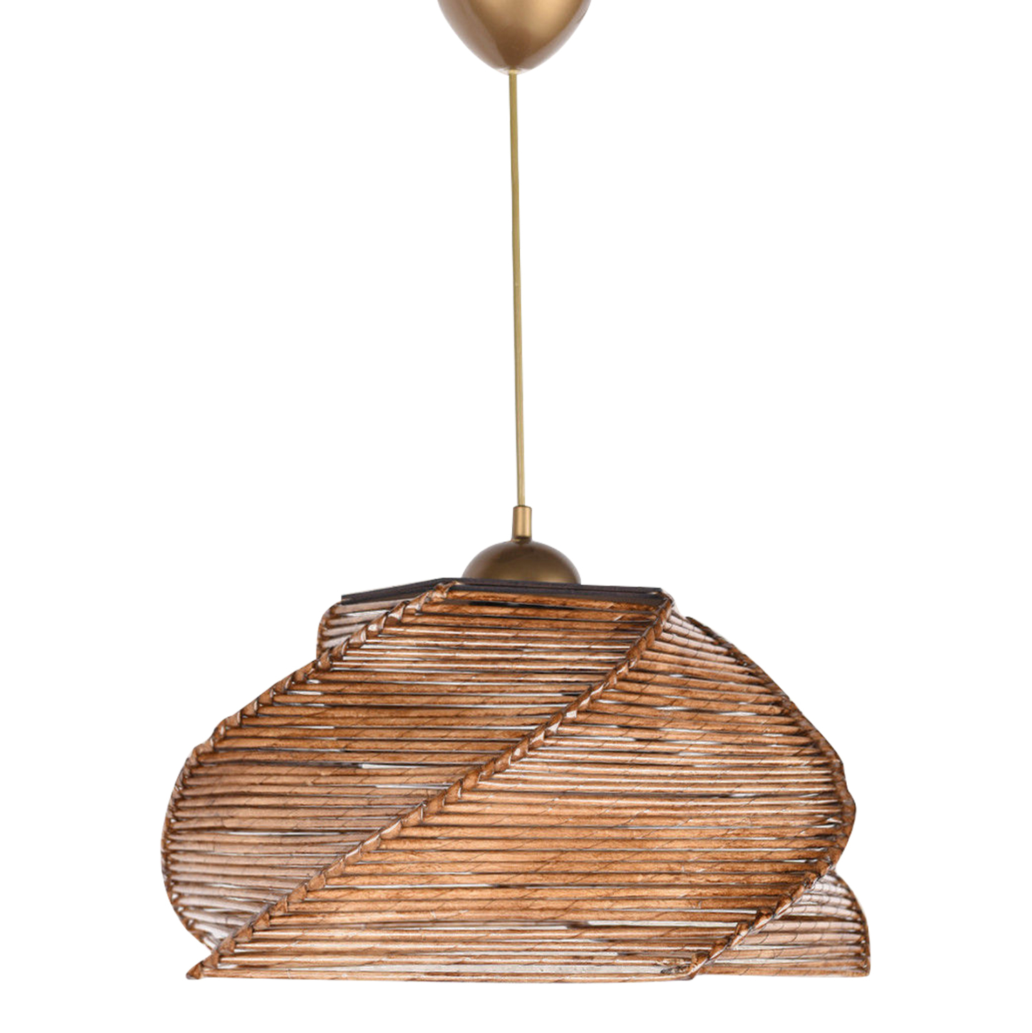 ΦΩΤΙΣΤΙΚΟ ΟΡΟΦΗΣ ΕΣΩΤΕΡΙΚΟΥ ΧΩΡΟΥ ΚΡΕΜΑΣΤΟ FB97367.02 ΑΠΟ ΞΥΛΟ ΚΑΙ BAMBOO ΚΑΡΥΔΙ 36x36x65Υ εκ.