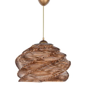 ΦΩΤΙΣΤΙΚΟ ΟΡΟΦΗΣ ΕΣΩΤΕΡΙΚΟΥ ΧΩΡΟΥ ΚΡΕΜΑΣΤΟ FB97372 ΑΠΟ ΞΥΛΟ ΚΑΙ BAMBOO ΚΑΡΥΔΙ 32x32x65Υ εκ.