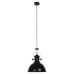 ΦΩΤΙΣΤΙΚΟ ΟΡΟΦΗΣ ΚΡΕΜΑΣΤΟ FB94155 ΜΑΥΡΟ ΜΕΤΑΛΛΟ-ΛΕΥΚΟ ΓΥΑΛΙ 30