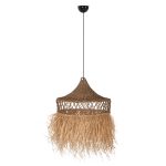 ΦΩΤΙΣΤΙΚΟ ΟΡΟΦΗΣ ΚΡΕΜΑΣΤΟ FB97820 ΙΝΕΣ ΦΟΙΝΙΚΑ & SEAGRASS ΚΡΟΣΙΑ ΣΕ ΦΥΣΙΚΟ Φ62x42Yεκ.