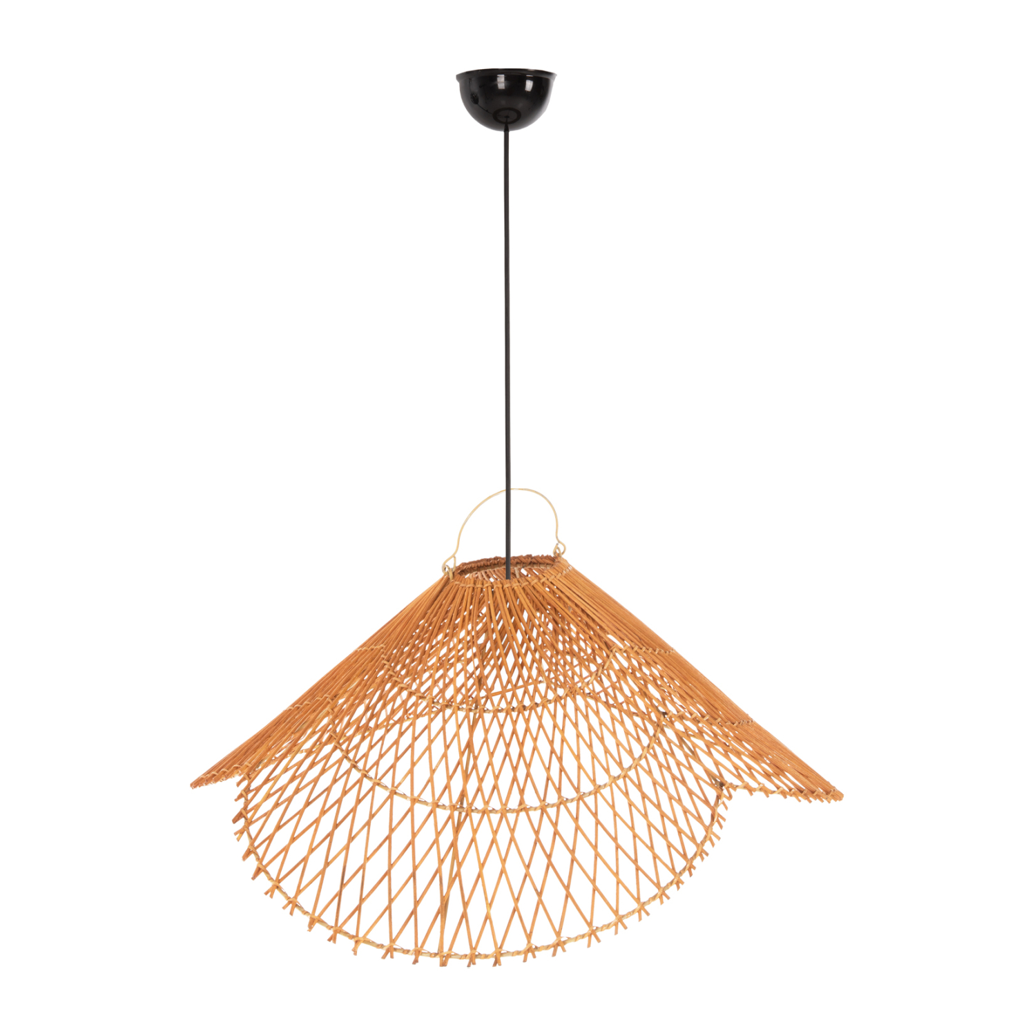 ΦΩΤΙΣΤΙΚΟ ΟΡΟΦΗΣ ΚΡΕΜΑΣΤΟ FB97878.01 RATTAN ΣΕ ΜΠΕΖ ΤΗΣ ΑΜΜΟΥ ΧΡΩΜΑ Φ58