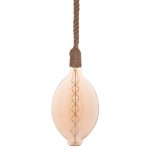 ΦΩΤΙΣΤΙΚΟ ΟΡΟΦΗΣ ΚΡΕΜΑΣΤΟ ΜΕ ΛΑΜΠΤΗΡΑ FB911927.01--ΣΧΟΙΝΙ 1m ΠΑΧΟΥΣ 2cm-ΝΤΟΥΙ Ε27