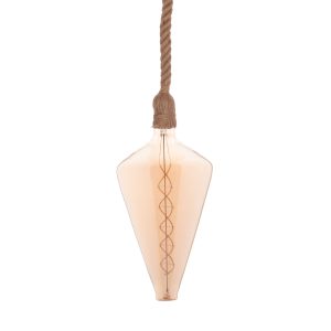 ΦΩΤΙΣΤΙΚΟ ΟΡΟΦΗΣ ΚΡΕΜΑΣΤΟ ΜΕ ΛΑΜΠΤΗΡΑ FB911930.01--ΣΧΟΙΝΙ 1m ΠΑΧΟΥΣ 2cm-ΝΤΟΥΙ Ε27