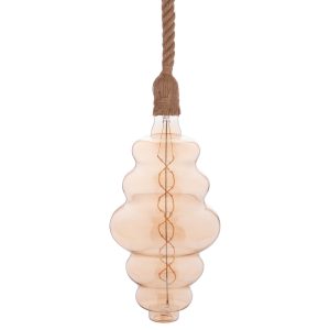 ΦΩΤΙΣΤΙΚΟ ΟΡΟΦΗΣ ΚΡΕΜΑΣΤΟ ΜΕ ΛΑΜΠΤΗΡΑ FB911932.01--ΣΧΟΙΝΙ 1m ΠΑΧΟΥΣ 2cm-ΝΤΟΥΙ Ε27