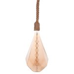 ΦΩΤΙΣΤΙΚΟ ΟΡΟΦΗΣ ΚΡΕΜΑΣΤΟ ΜΕ ΛΑΜΠΤΗΡΑ FB911933--ΣΧΟΙΝΙ 1m ΠΑΧΟΥΣ 2cm-ΝΤΟΥΙ Ε27