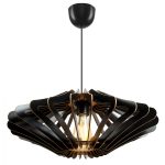 ΦΩΤΙΣΤΙΚΟ ΟΡΟΦΗΣ ΞΥΛΙΝΟ ΚΡΕΜΑΣΤΟ ΜΑΥΡΟ FB97351.03 Φ47x55Υ εκ.