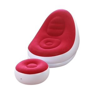Φουσκωτή πολυθρόνα με υποπόδιο - 812358 - Red