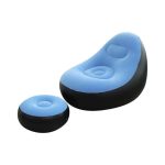 Φουσκωτή πολυθρόνα με υποπόδιο - 812365 - Light Blue