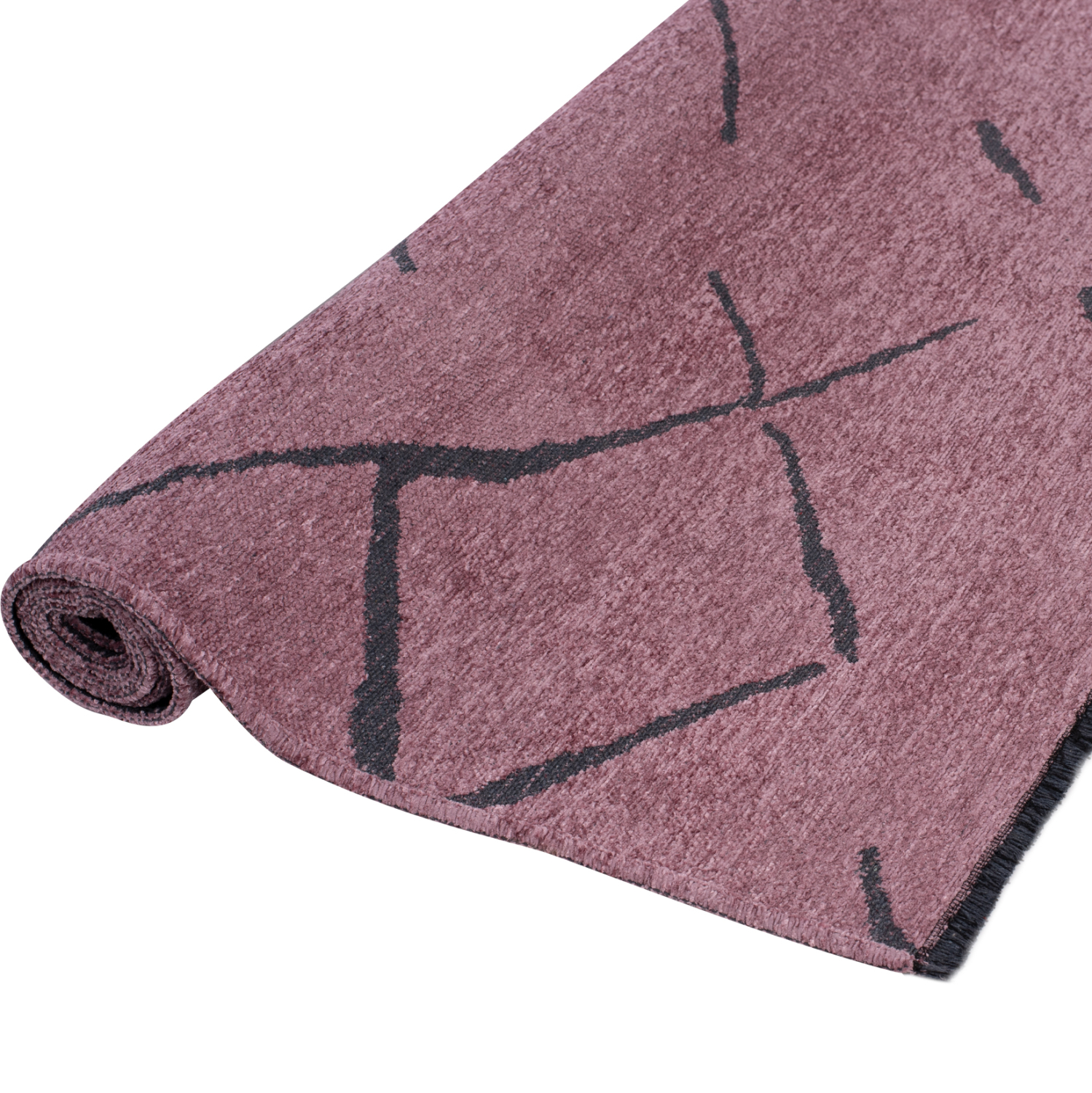 ΧΑΛΙ ΣΑΛΟΝΙΟΥ ΜΕ ΚΡΟΣΙΑ FB97674.06 ΣΑΠΙΟ ΜΗΛΟ ΜΑΥΡΟ 160Χ230 εκ. - Image 3