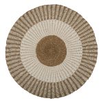 ΧΑΛΙ ΣΤΡΟΓΓΥΛΟ FB97840 ΑΠΟ ΦΥΣΙΚΕΣ ΙΝΕΣ SEAGRASS ΛΕΥΚΟ-ΦΥΣΙΚΟ Φ120εκ