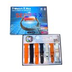 Σετ Smartwatch με 7 λουράκια - T-Watch X Max - 814178 - Orange