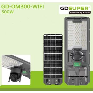 300W Ηλιακός Προβολέας Δρόμου με Κάμερα Wi-Fi