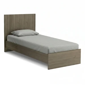 Κρεβάτι Troy Megapap χρώμα καρυδί 100x200εκ.