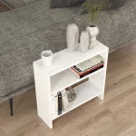 Τραπεζάκι βοηθητικό Silvanus Megapap χρώμα λευκό 51x17,5x49εκ.