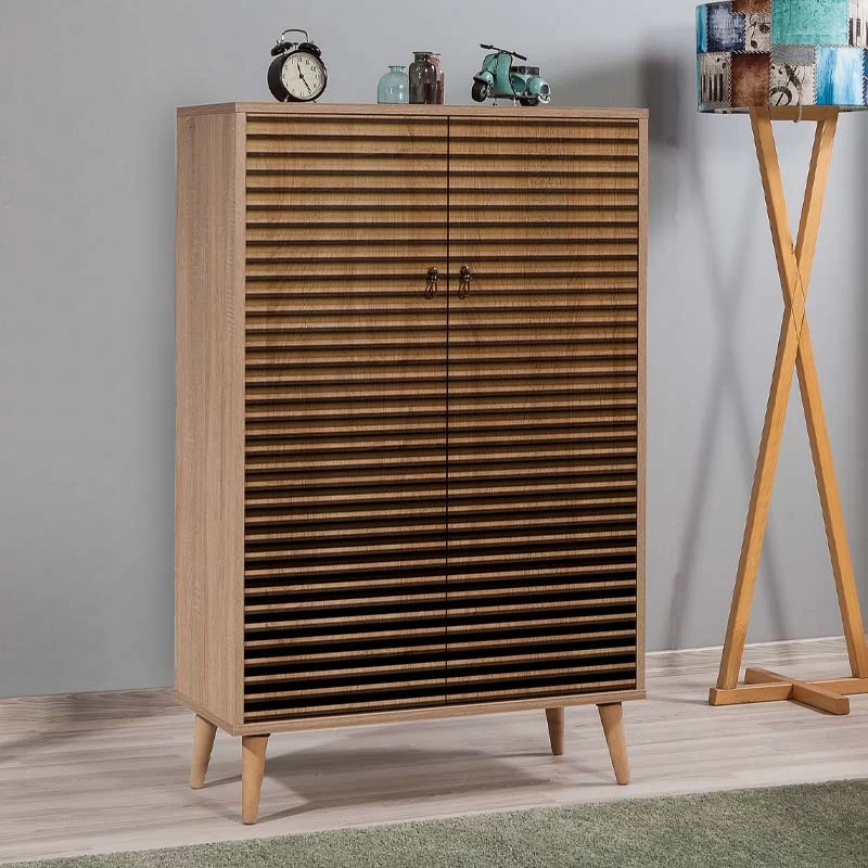 Παπουτσοθήκη - Ντουλάπι Soho Megapap χρώμα sonoma 80x36x127εκ.