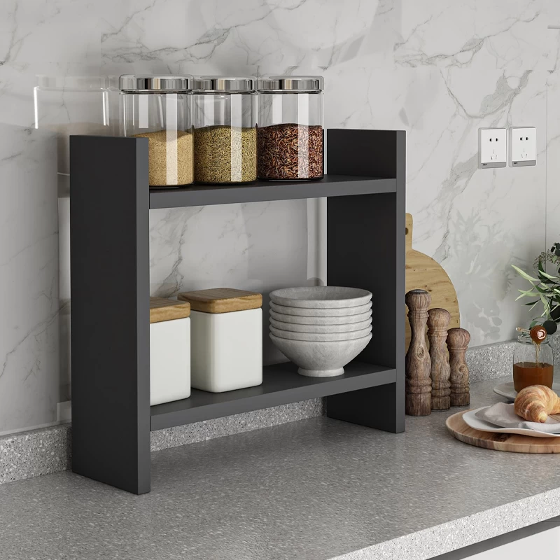 Ραφιέρα κουζίνας Denver Megapap χρώμα ανθρακί 34x10x30εκ.