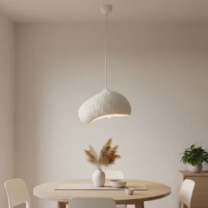 Φωτιστικό οροφής Loval Megapap E27 fiberglass μονόφωτο χρώμα λευκό 32x27x120εκ.