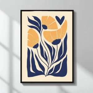 Πίνακας "Poppies" Megapap ψηφιακής εκτύπωσης 50x70εκ.