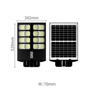 Ηλιακό φωτιστικό δρόμου σε μαύρο χρώμα