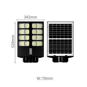 Ηλιακό φωτιστικό δρόμου σε μαύρο χρώμα